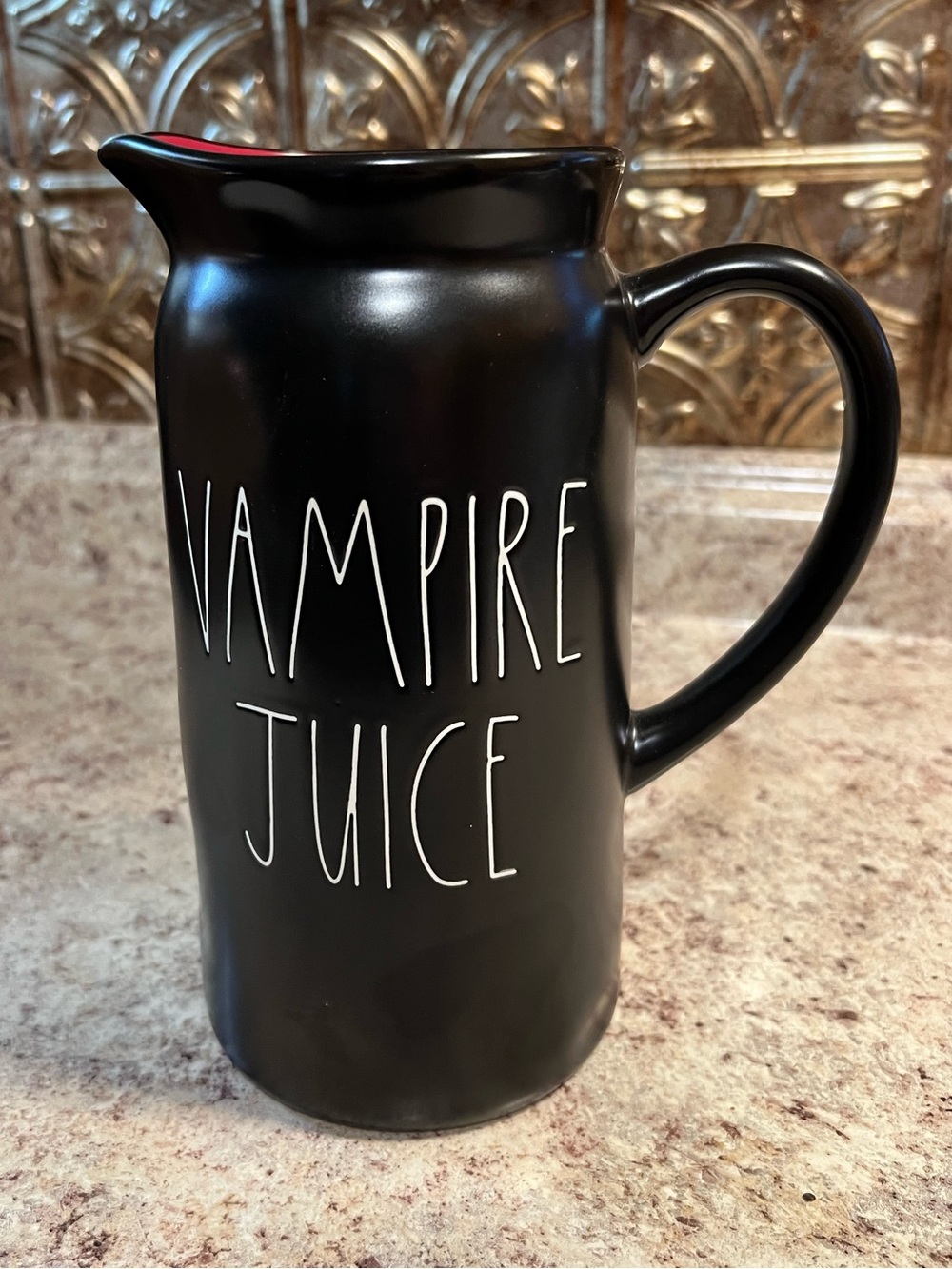 RAE DUNN- VAMPIRE JUICE Ceramic Pitcher NWT